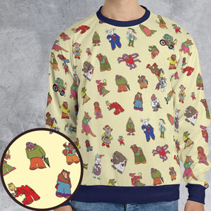 Sweet Pickles Characters All-over Print Sweatshirt