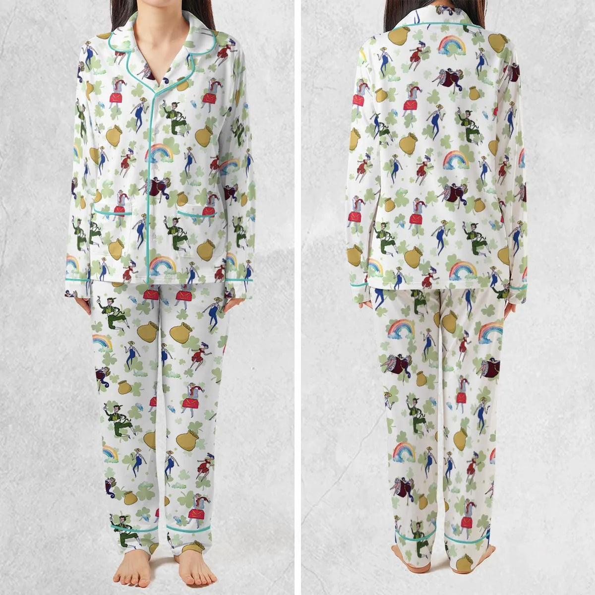 Irish Movie Finian's Rainbow Characters Pajamas Set