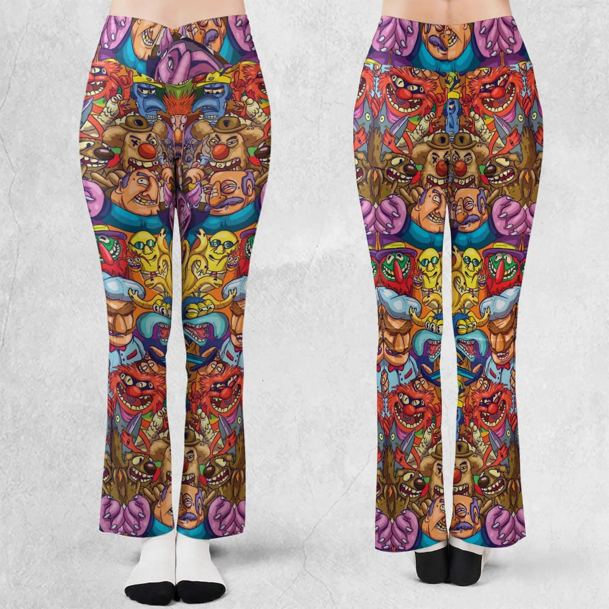 Monster Muppets The Muppets Characters Flare Leggings