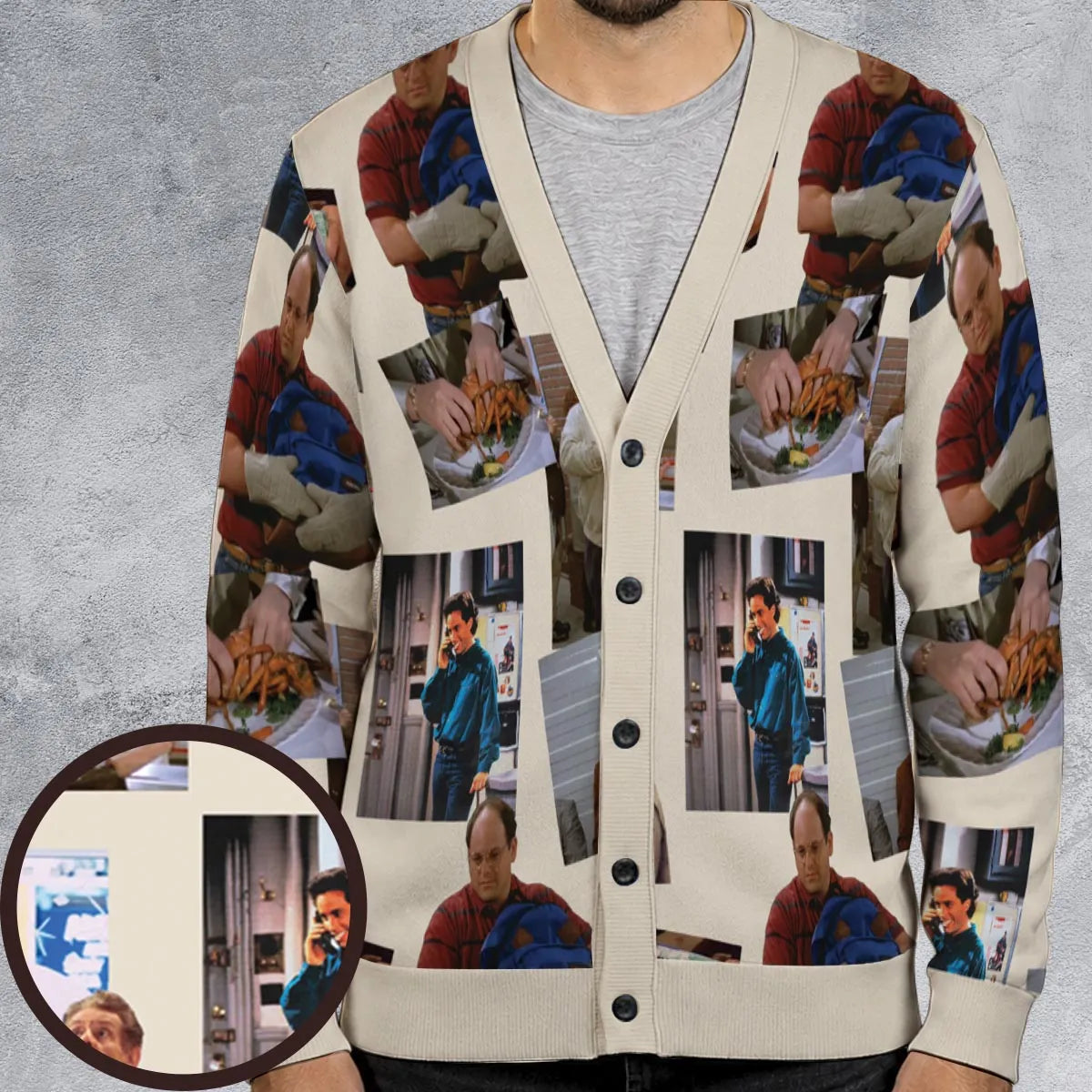 Seinfeld Famous Scenes Cardigan