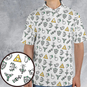The Zelda Pixel Style AOP Men/Women Polo Shirt
