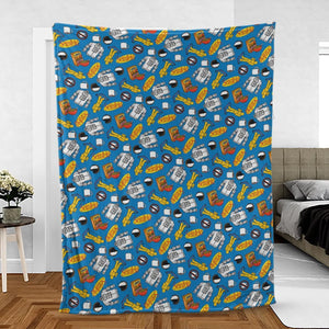 Jerry Seinfeld Comedian Pattern Fleece Blanket