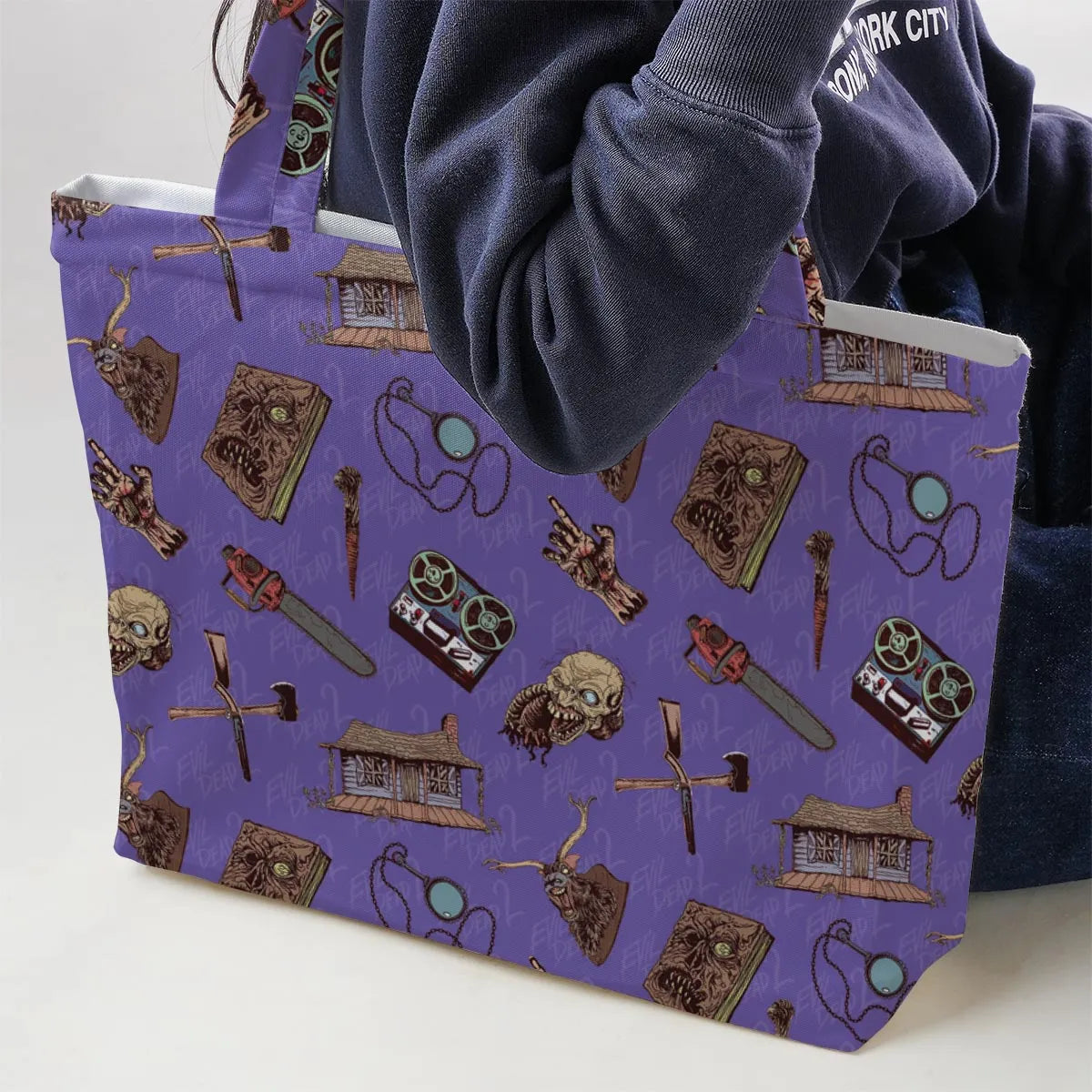 Evil Dead Horror Large Tote Bag