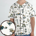 Yellowstone National Park Pattern Unisex Baseball Jersey