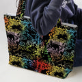 Eevee Pokemon Black Large Tote Bag