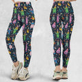 Clowns Popcorn Killer Klowns from Outer Space Pattern Legging