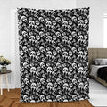 Ghostface Horror Movie Pattern Halloween Fleece Blanket