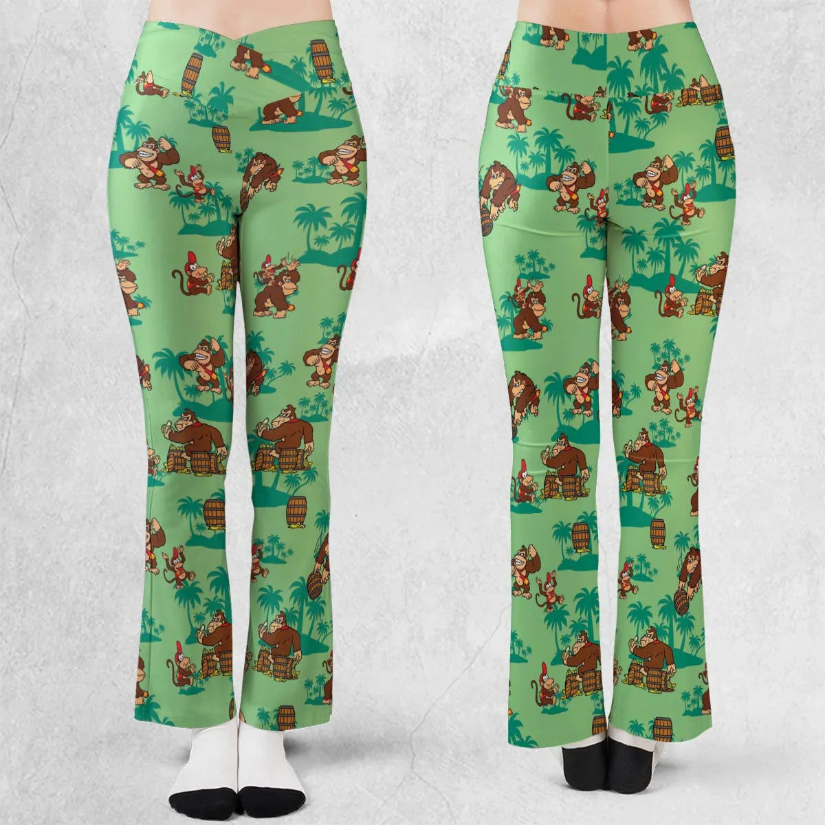 Donkey Kong & Diddy Kong Flare Leggings