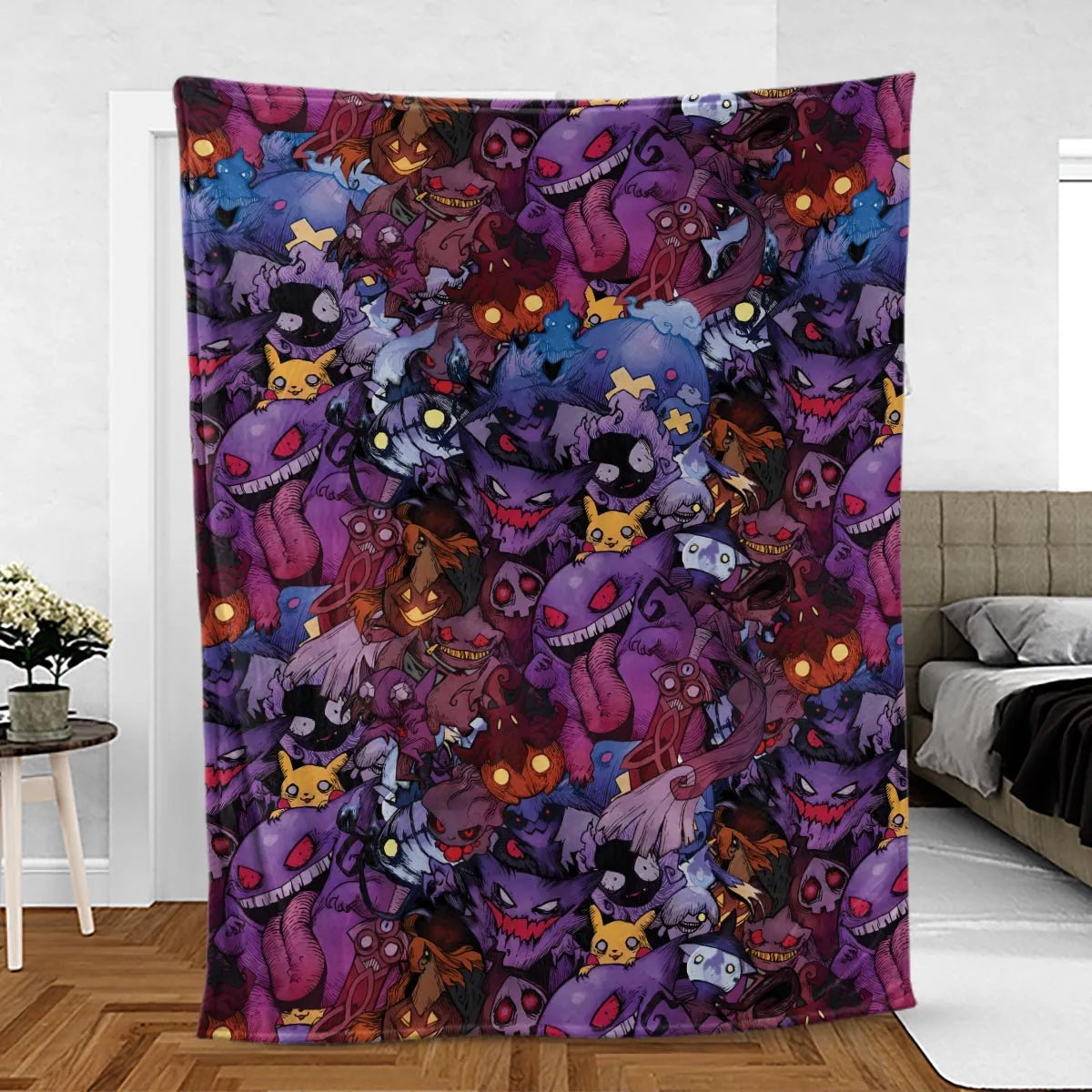 Scaries Poison Pokemon Fleece Blanket