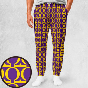 Omega Que Purple Gold Sweatpants