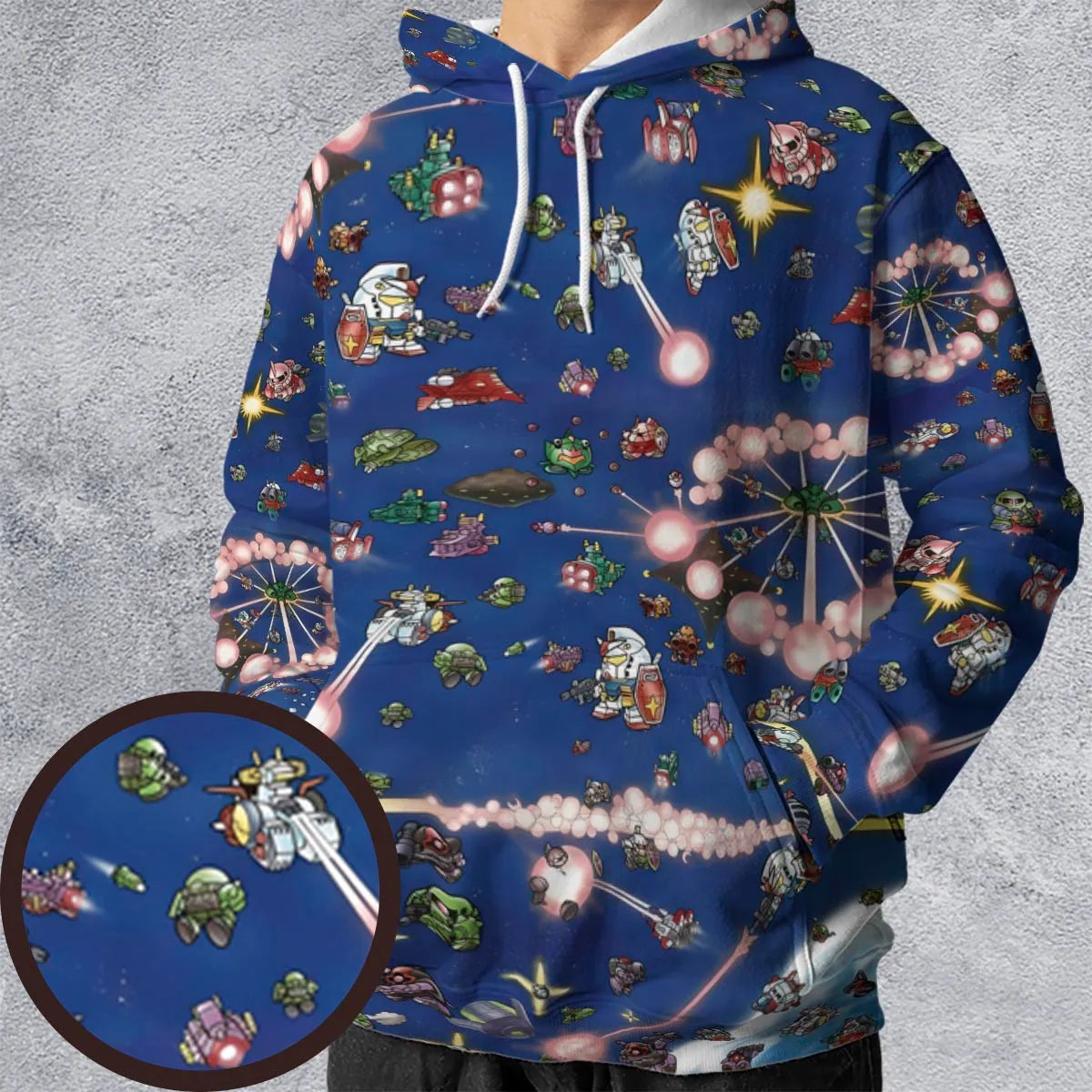 SD Gundam Battle All-over Print Hoodie