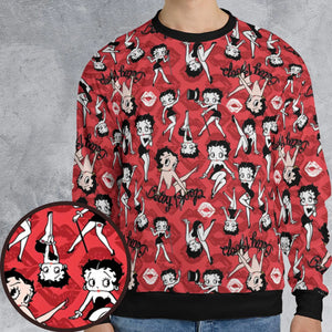 Betty Boop Singer Cartoon Sexy All-over Print Sweatshirt