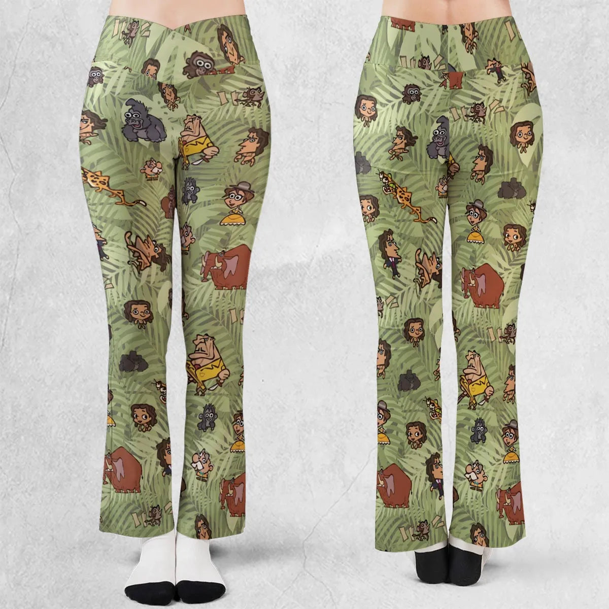 Tarzan Characters Flare Leggings