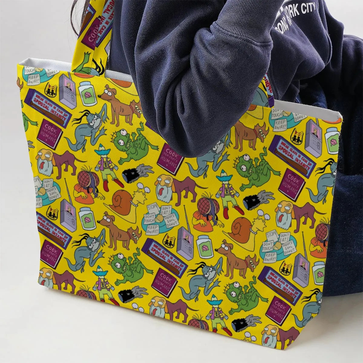 Treehouse of Horror The Simpson Large Tote Bag