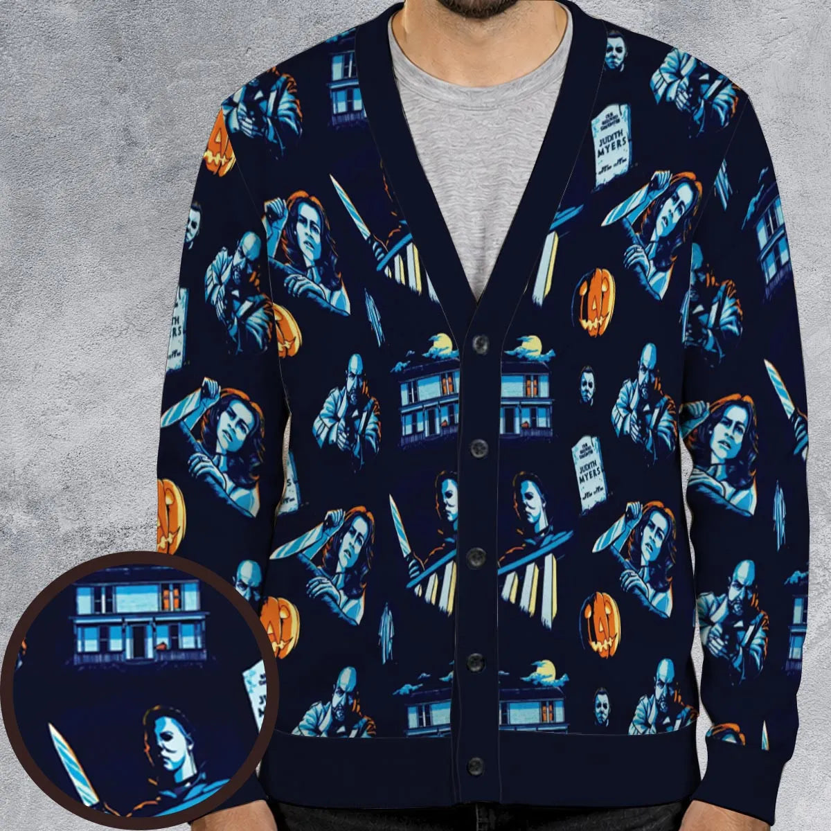 Horror Slasher Michael Myers Halloween Cardigan