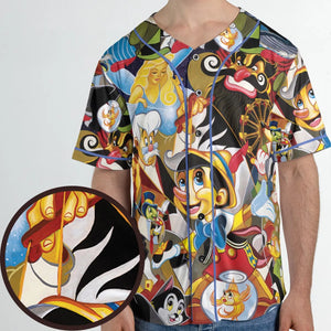 Pinocchio Seamless Unisex Baseball Jersey
