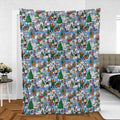 Snowland Rudolph the Red-Nosed Reindeer Fleece Blanket