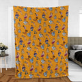 Summer Party Boogie Nights Characters Fleece Blanket