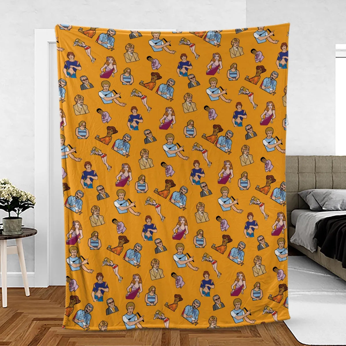 Summer Party Boogie Nights Characters Fleece Blanket