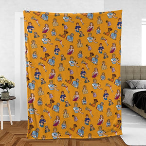 Summer Party Boogie Nights Characters Fleece Blanket