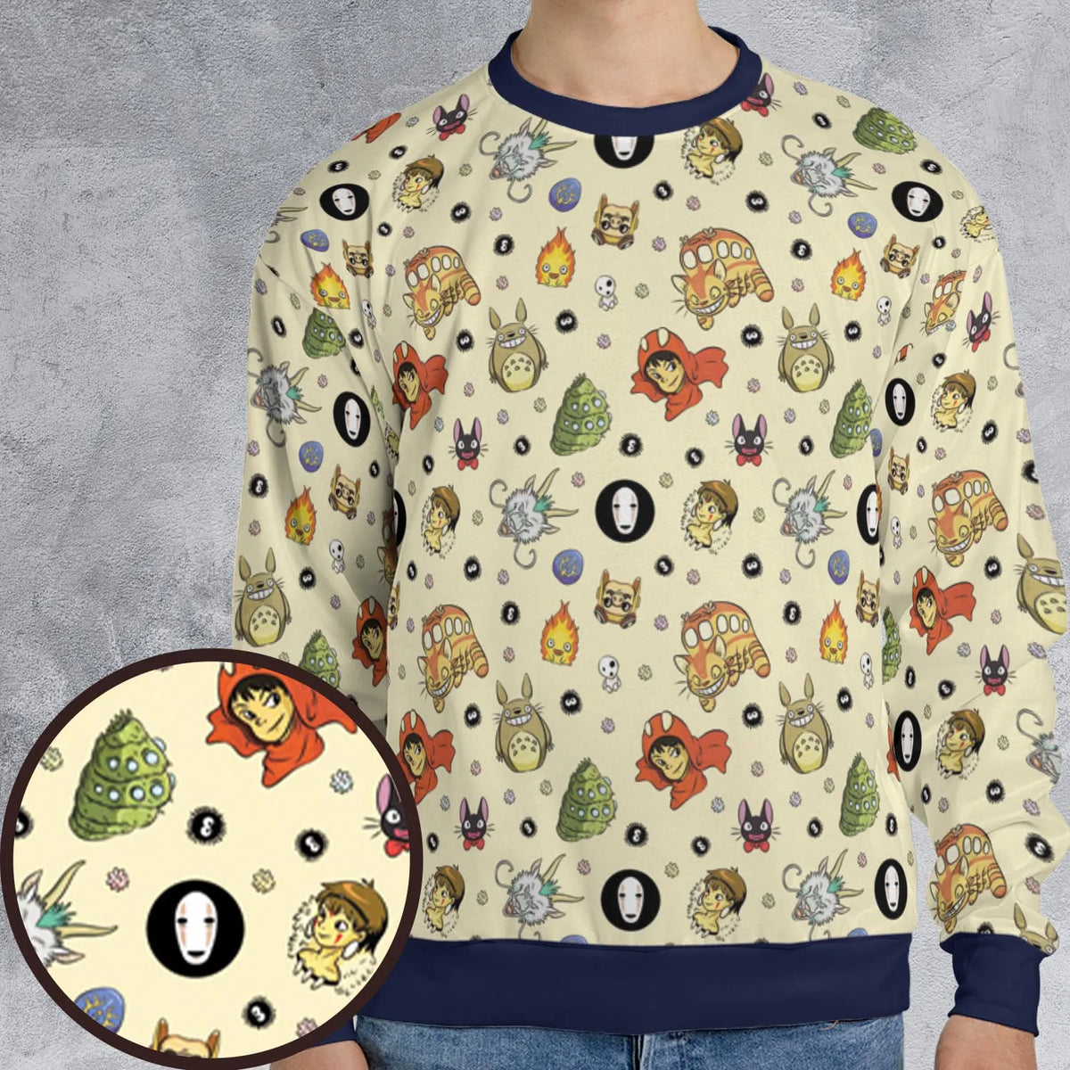 Ghiblipalooza Ghibli Themed All-over Print Sweatshirt