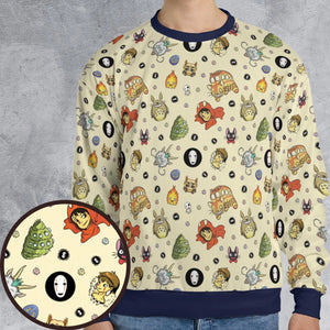 Ghiblipalooza Ghibli Themed All-over Print Sweatshirt