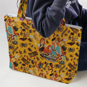 1960s Creepy Crawlers Toy Large Tote Bag
