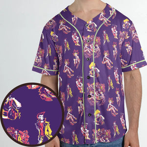 Yu Gi Oh Characters Patterns Unisex Baseball Jersey