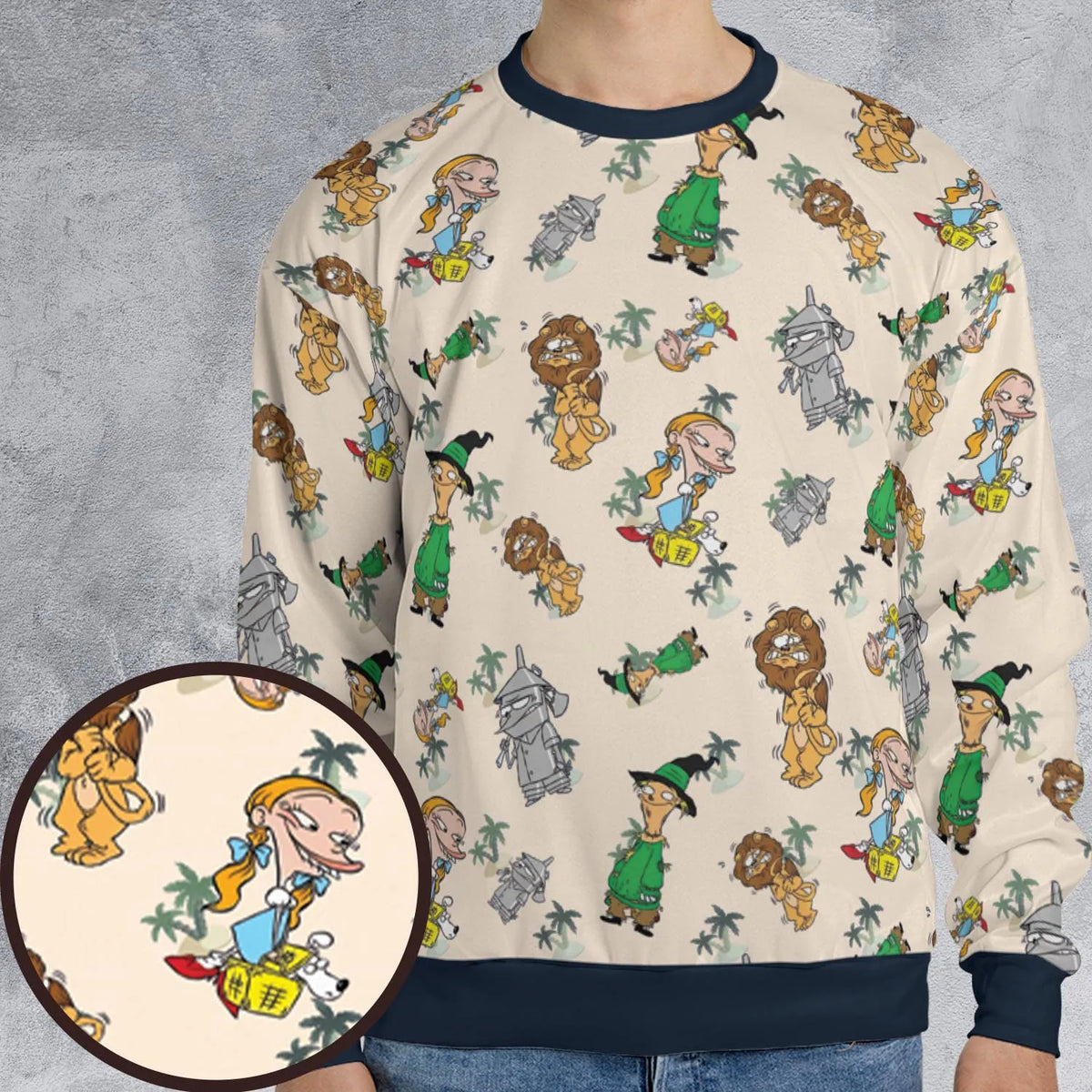 Cartoon Mashup Ed, Edd n Eddy All-over Print Sweatshirt