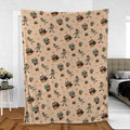 Kermit The Frog Doodles Fleece Blanket