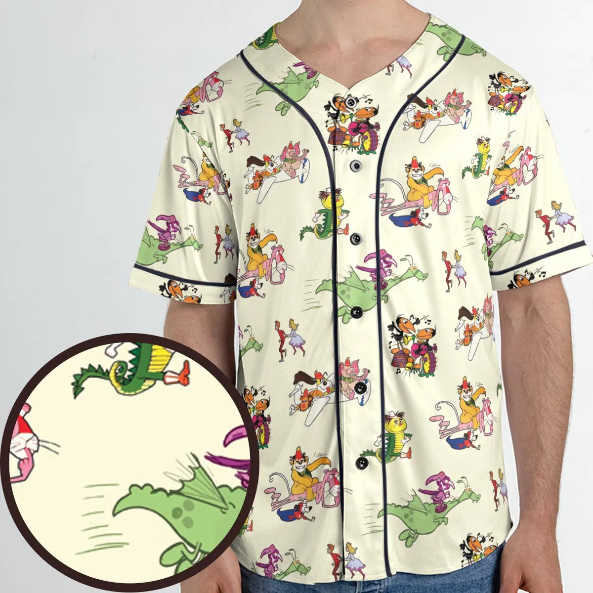 NBC Vintage Cartoon Unisex Baseball Jersey
