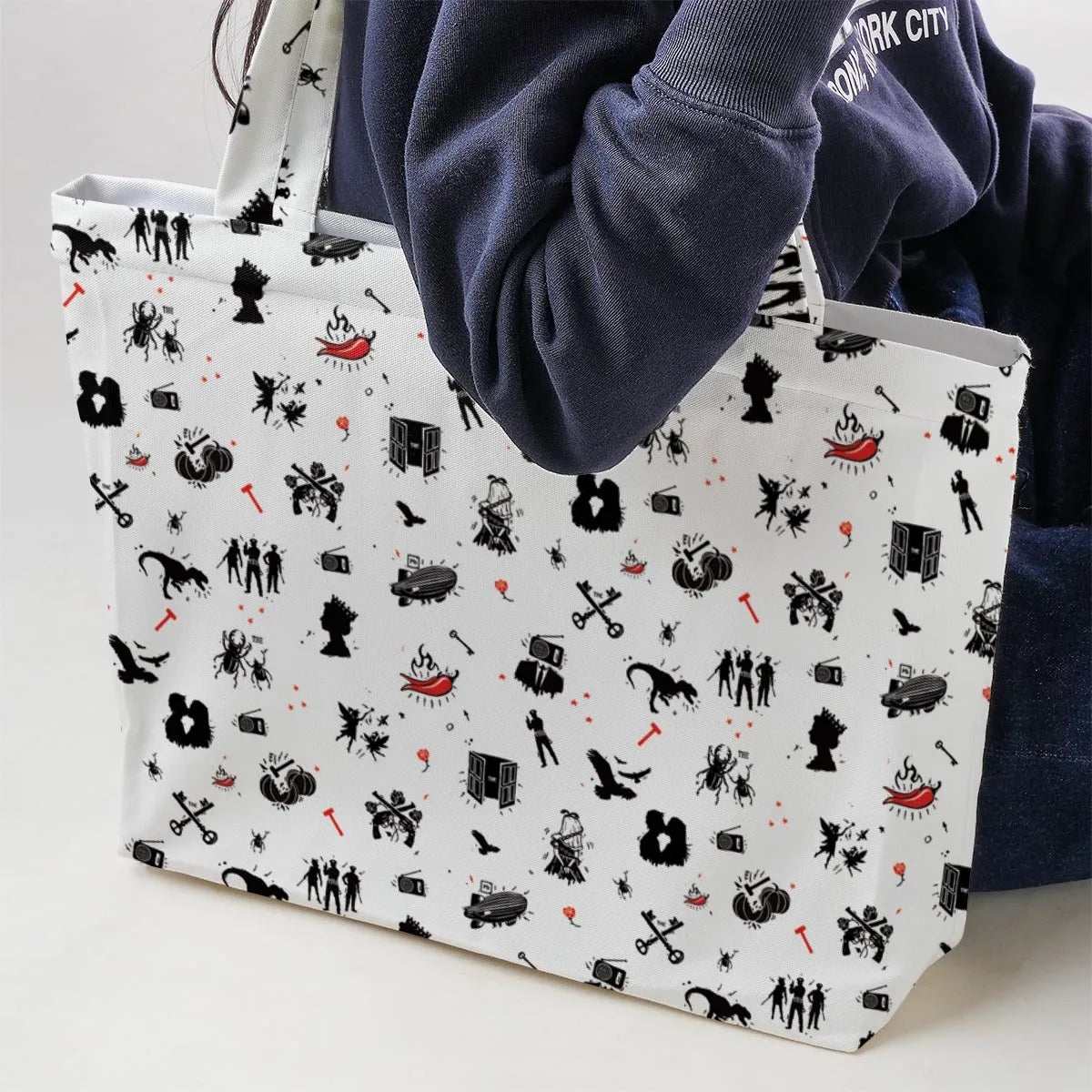 Legandary Bands Mashup Large Tote Bag