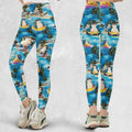 Snorlax Surfing Summer Vibes Legging