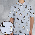 Penguin Yoga Pattern AOP Men/Women Polo Shirt