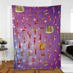 Red Hot Jessica Rabbit Who Framed Roger Rabbit Fleece Blanket