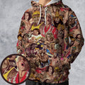 Pro Wrestlers All-over Print Hoodie