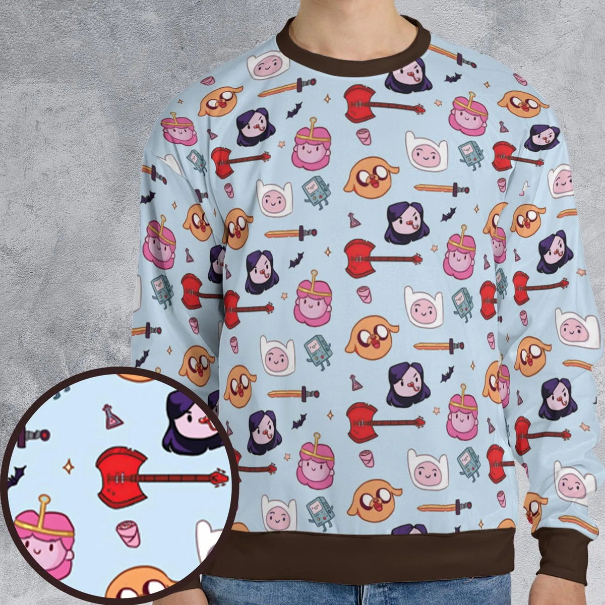 The Gang Adventure Time All-over Print Sweatshirt