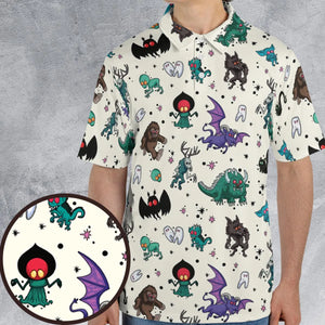Cryptids of the Americas Cryptozoology Cryptids Monster AOP Men/Women Polo Shirt