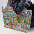 Archer Wood Plaid Robin Hood Large Tote Bag