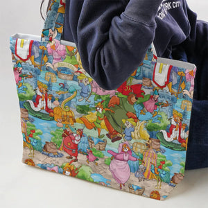 Archer Wood Plaid Robin Hood Large Tote Bag