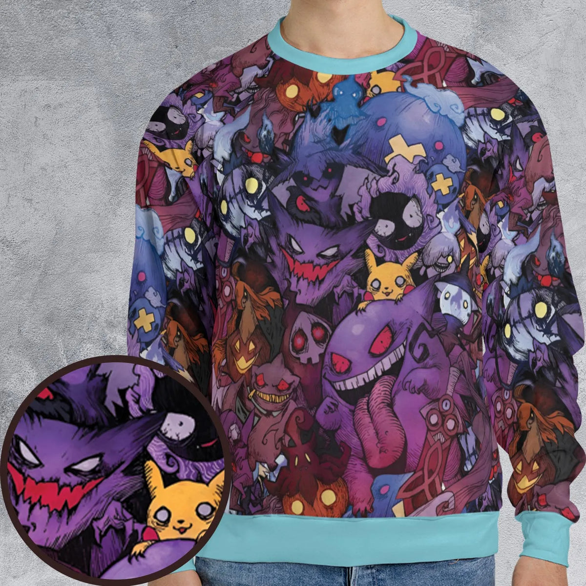 Scaries Poison Pokemon All-over Print Sweatshirt
