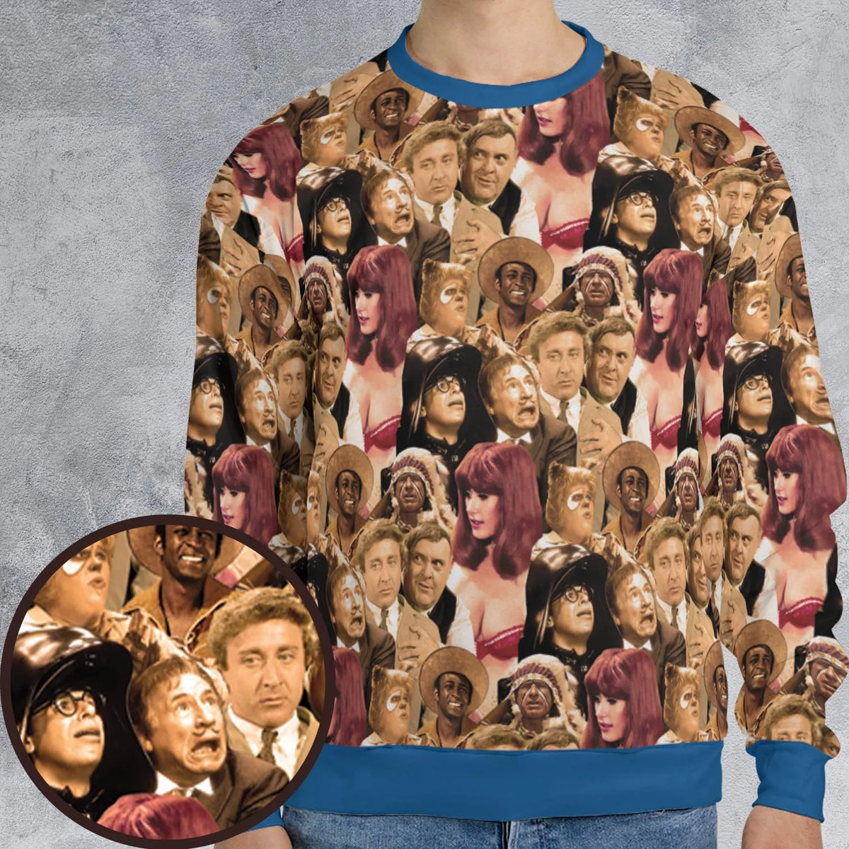 Mel Brook's movies collage All-over Print Sweatshirt