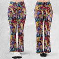 Retro Mansion Collage Flare Leggings
