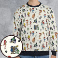 The Adventures of Rocky and Bullwinkle and Friends Characters Pattern All-over Print Sweatshirt