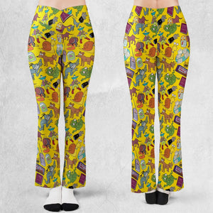 Treehouse of Horror The Simpson Flare Leggings