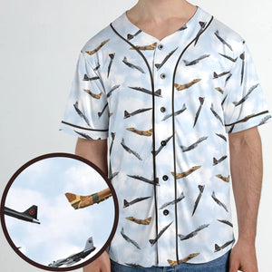 Top Gun Aircraft Unisex Baseball Jersey