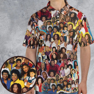 Old Black Sitcom Shows Collage AOP Men/Women Polo Shirt
