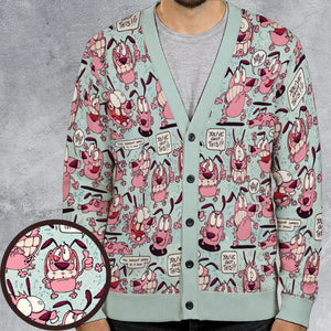 Spooky Fun Courage the Cowardly Dog Cardigan