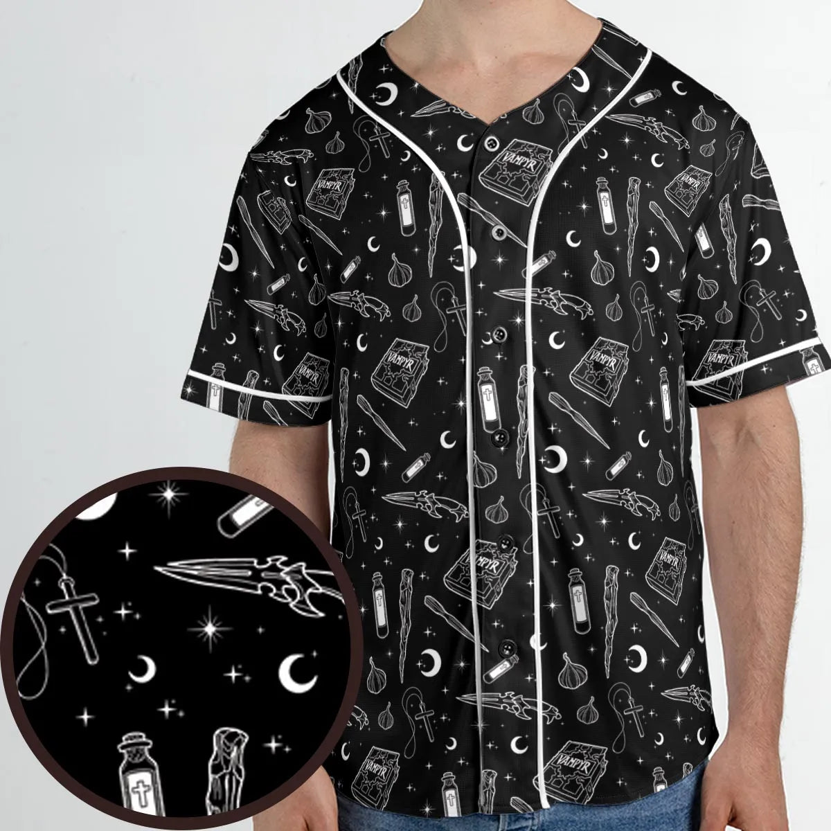 Buffy The Vampire Slayer Items Pattern Unisex Baseball Jersey