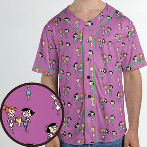 Wilma and Betty The Flintstones Unisex Baseball Jersey